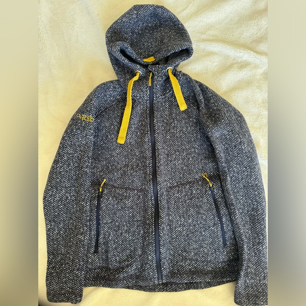 Rab navy blue hoodie, size small